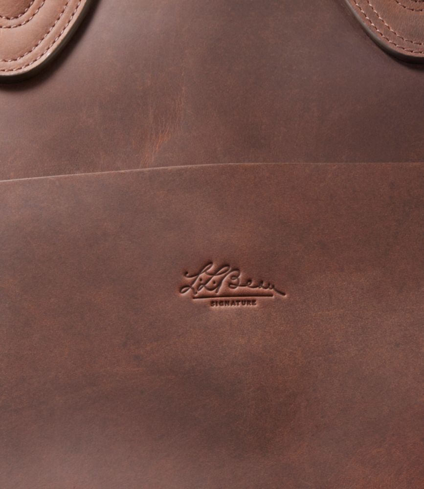 Signature Anniversary Leather Tote, Dark Brown/Dark Brown, small image number 6