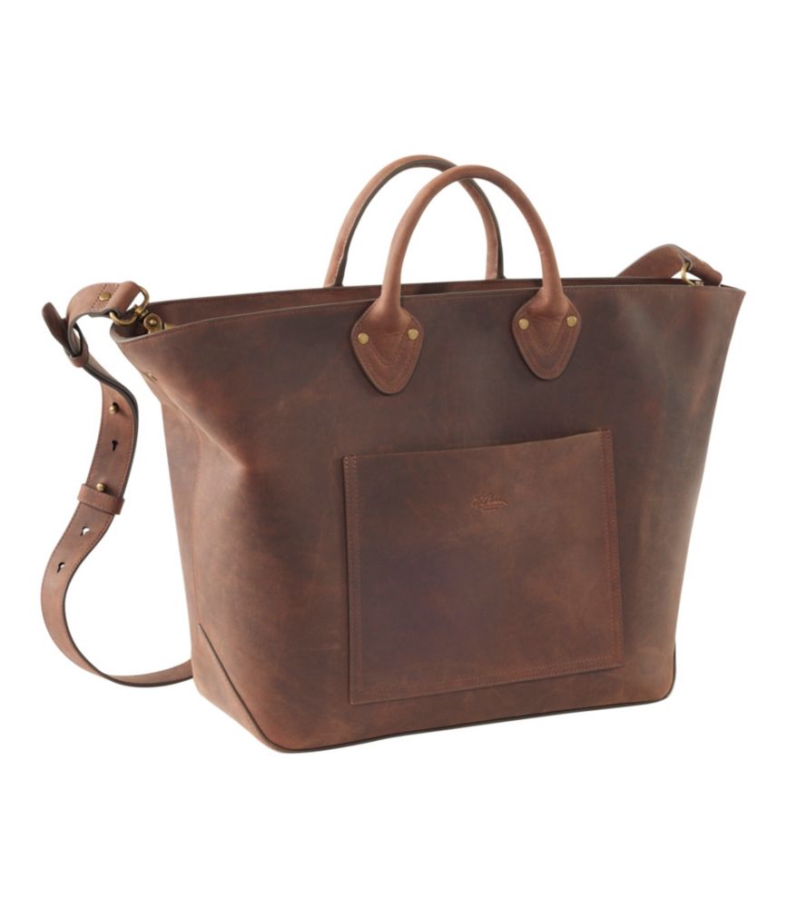 Signature Anniversary Leather Tote, Dark Brown/Dark Brown, small image number 1