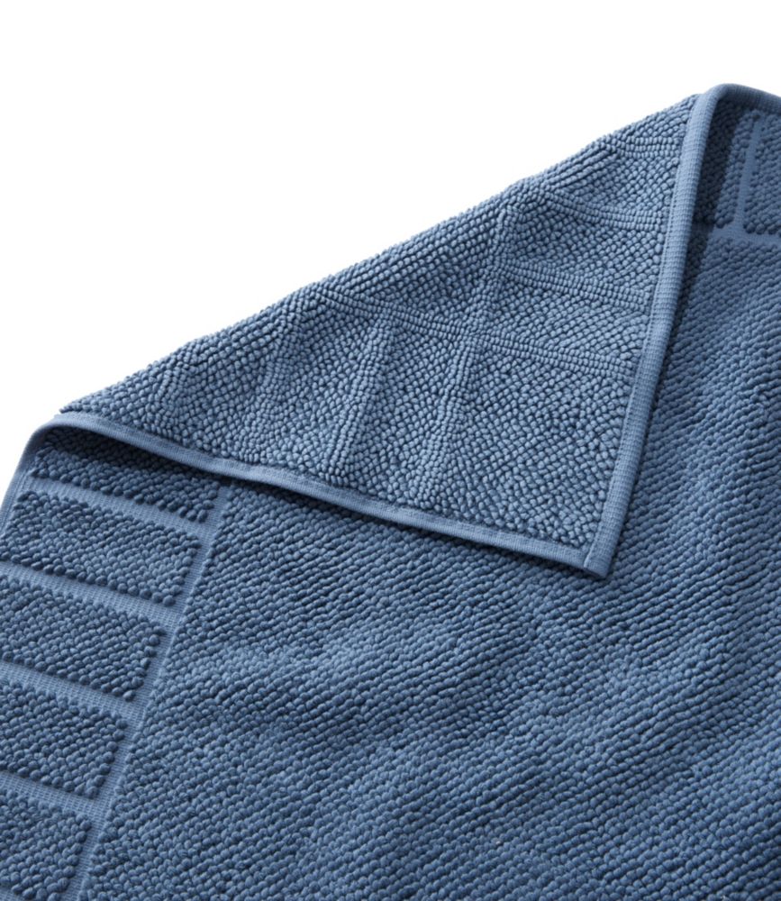 Organic Cotton Textured Bordered Bath Mat, Antique Pine, small image number 3
