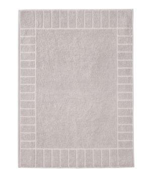 Organic Cotton Textured Bordered Bath Mat, New
