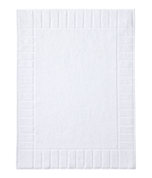 Organic Cotton Textured Bordered Bath Mat, New