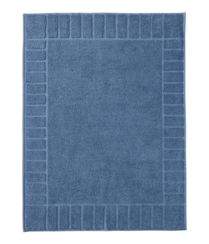 Organic Cotton Textured Bordered Bath Mat, New