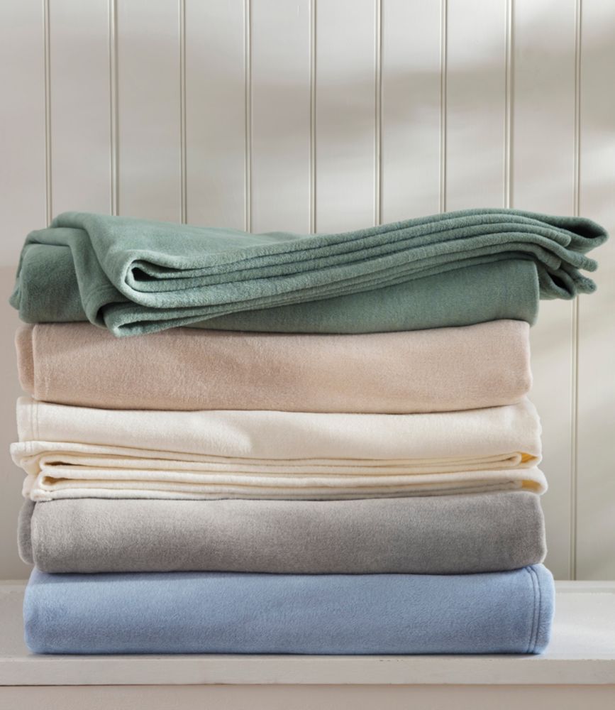Cozy Cotton Blanket, Cream Heather, small image number 4