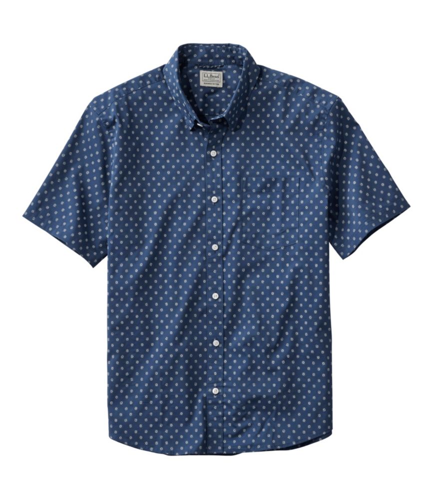 Men's Comfort Stretch Performance® Shirt, Short-Sleeve, Slightly Fitted Untucked Fit, Print