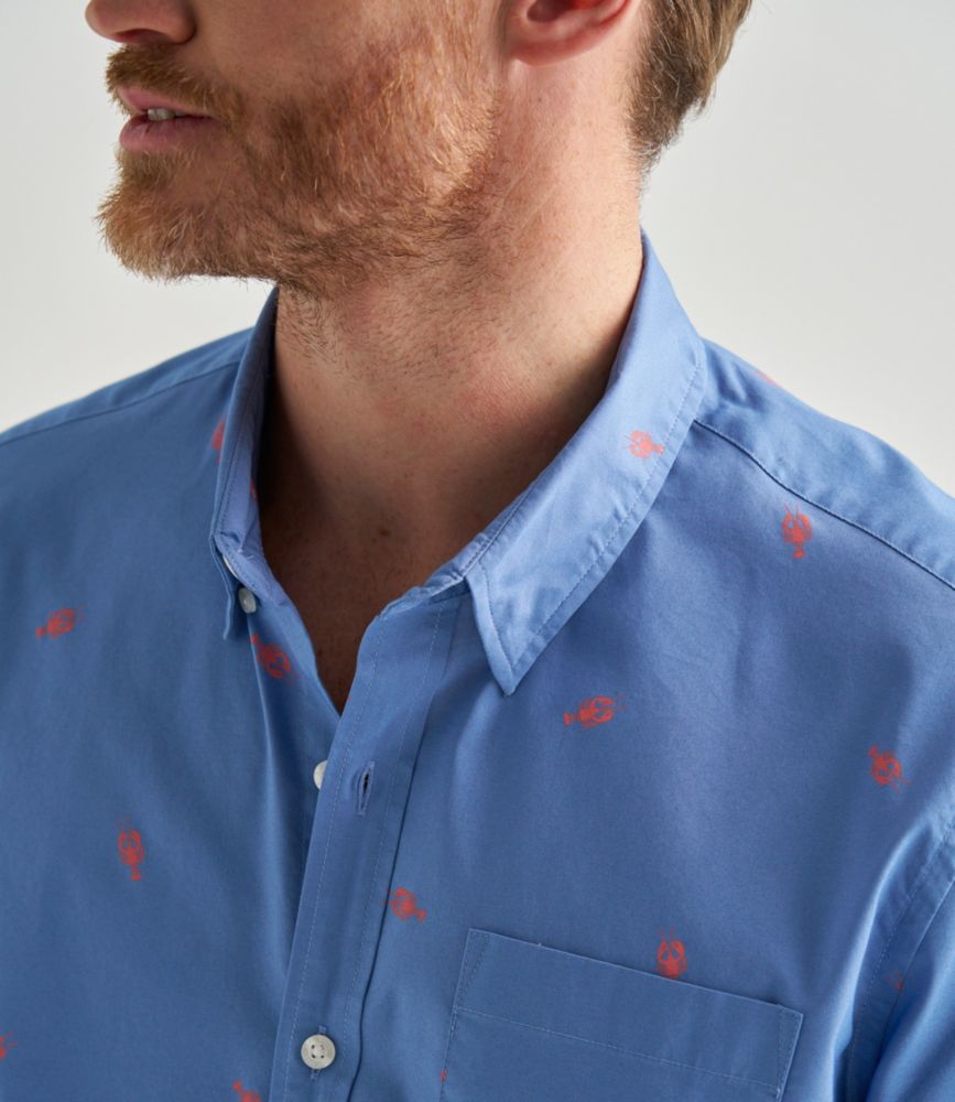 Men's Comfort Stretch Performance® Shirt, Short-Sleeve, Slightly Fitted Untucked Fit, Print