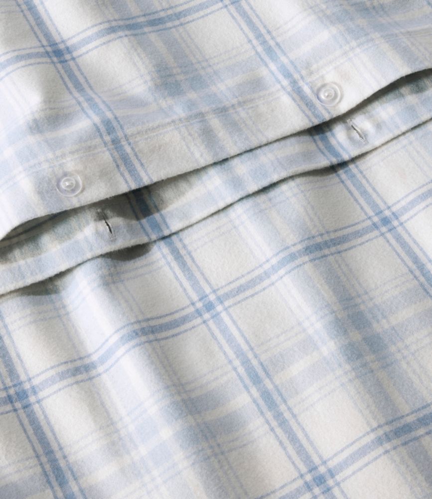 Ultrasoft Comfort Flannel Comforter Cover Collection, Plaid, Bay Blue, small image number 3