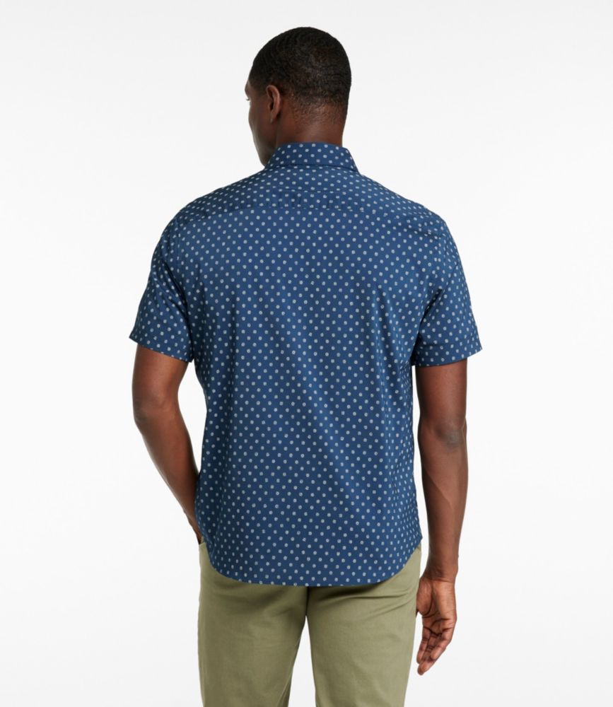 Men's Comfort Stretch Performance® Shirt, Short-Sleeve, Slightly Fitted Untucked Fit, Print, Desert Sun Geo, small image number 3