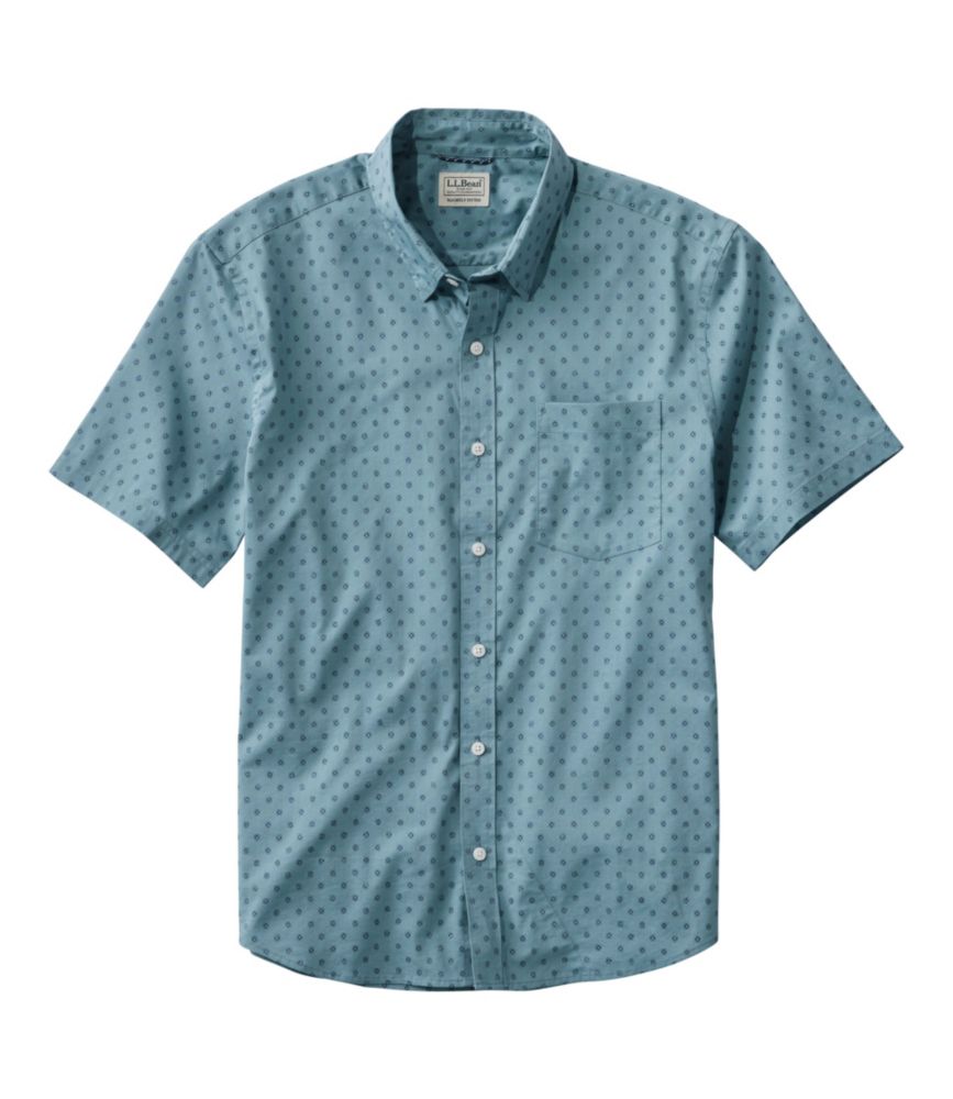 Men's Comfort Stretch Performance® Shirt, Short-Sleeve, Slightly Fitted Untucked Fit, Print