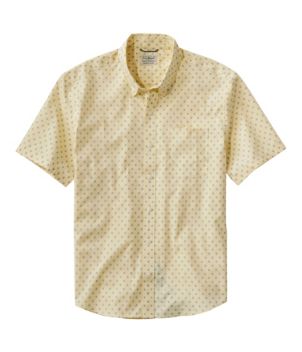 Men's Comfort Stretch Performance® Shirt, Short-Sleeve, Slightly Fitted Untucked Fit, Print, New