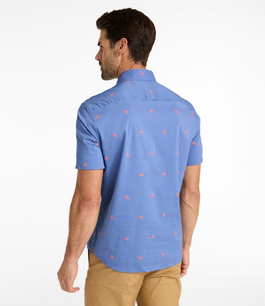 Men's Comfort Stretch Performance® Shirt, Short-Sleeve, Slightly Fitted Untucked Fit, Print