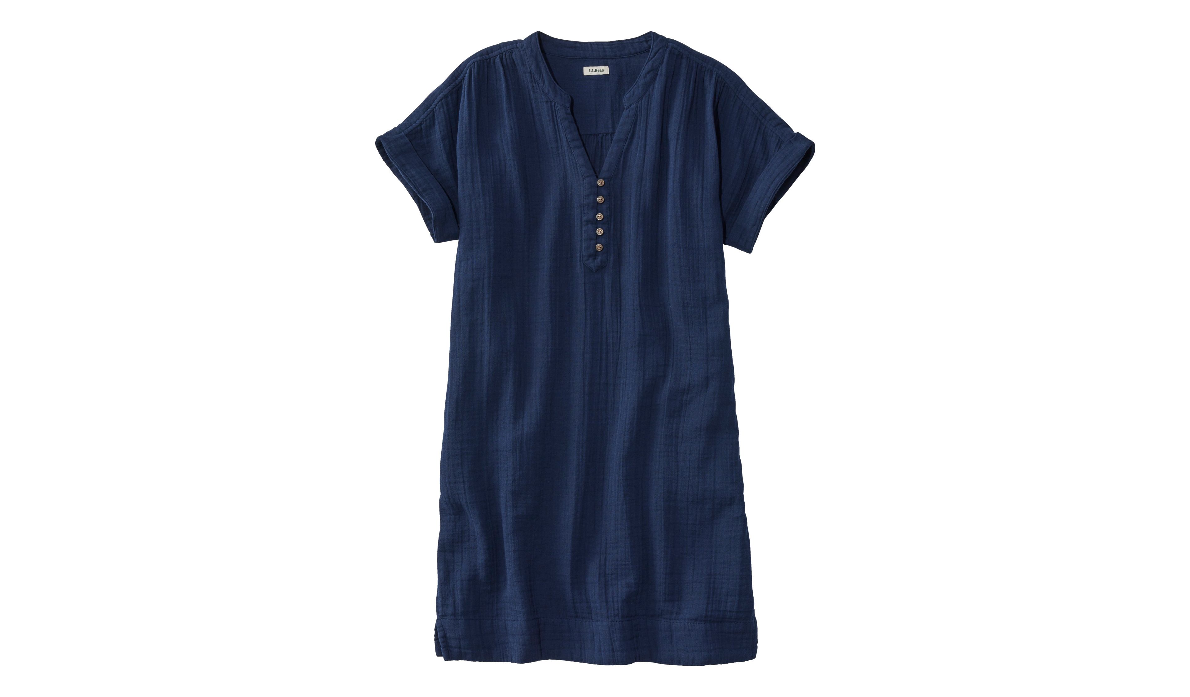 Women's Cloud Gauze Short-Sleeve Shift Dress