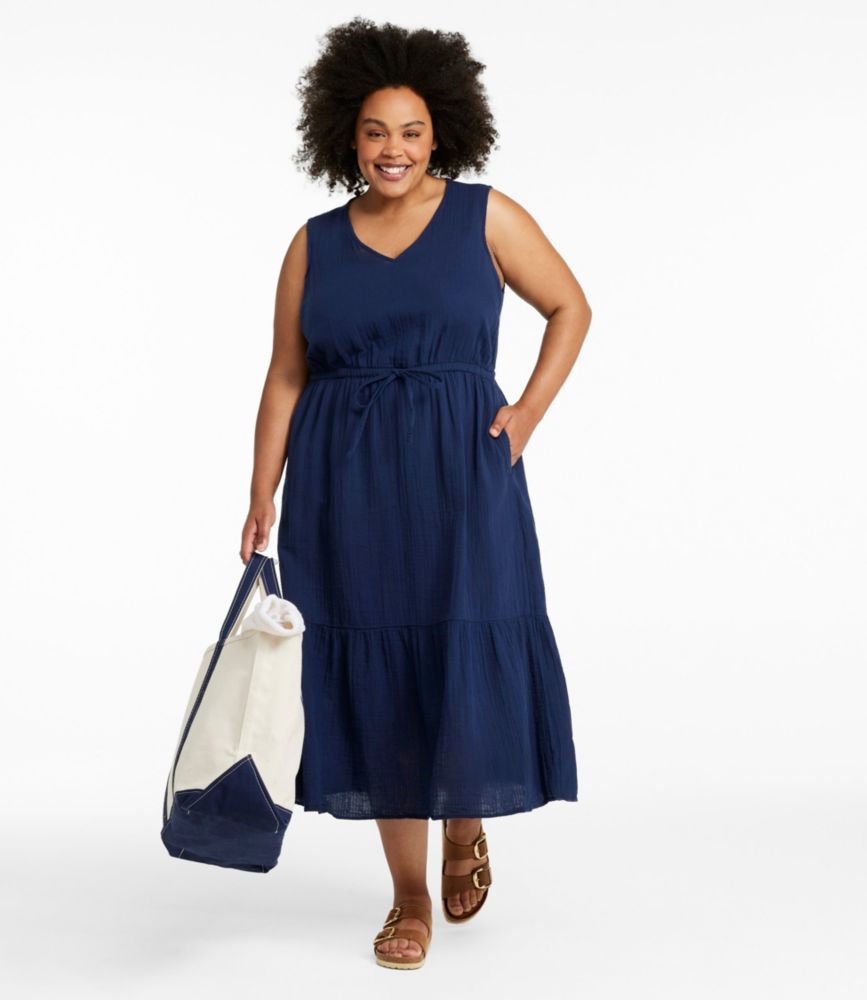 Women's Cloud Gauze Midi Dress, Sea Green, small image number 2