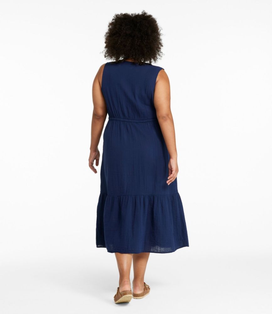 Women's Cloud Gauze Midi Dress, Sea Green, small image number 3