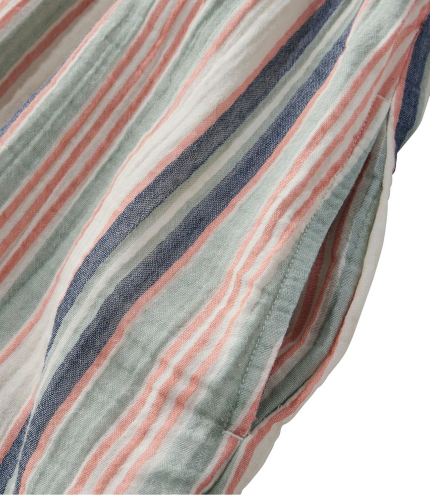 Women's Cloud Gauze Midi Dress, Stripe, Brightwater Blue Stripe, small image number 4
