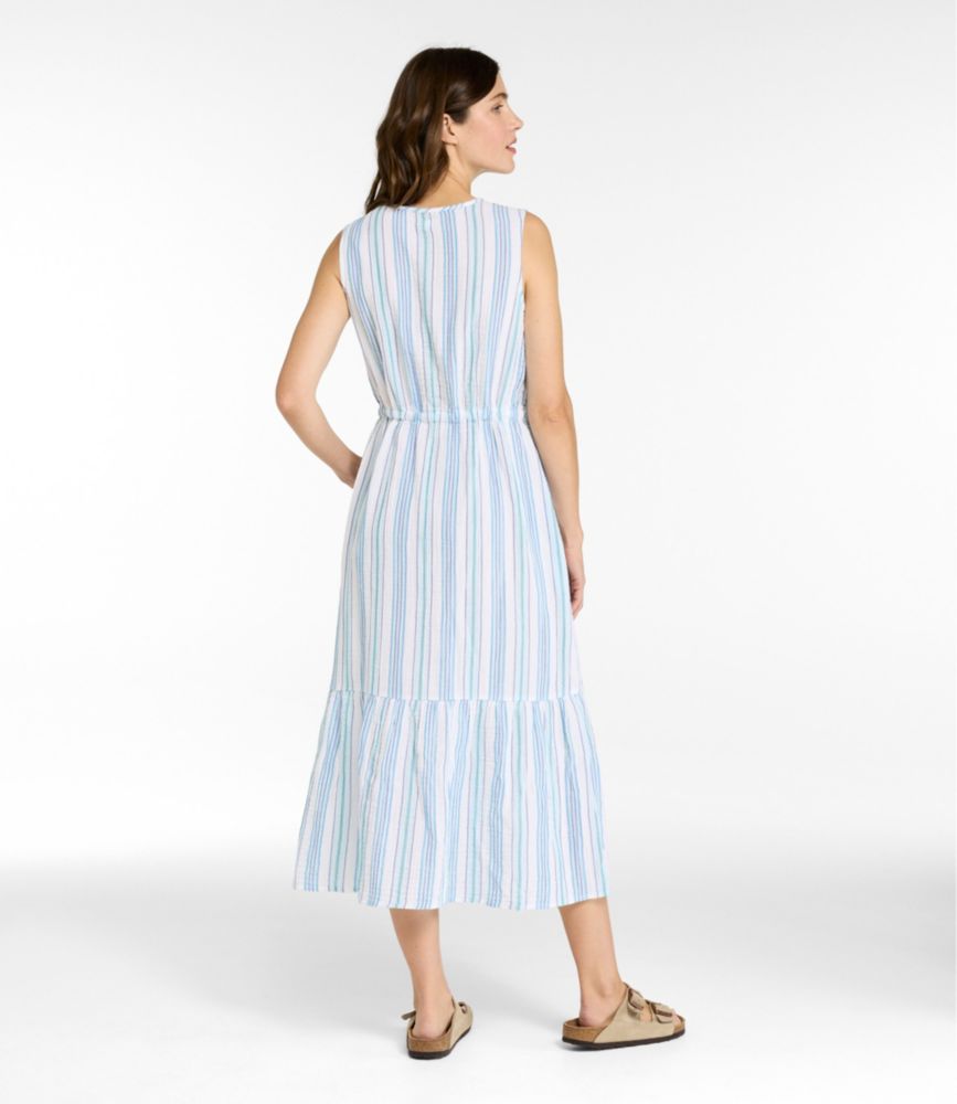 Women's Cloud Gauze Midi Dress, Stripe