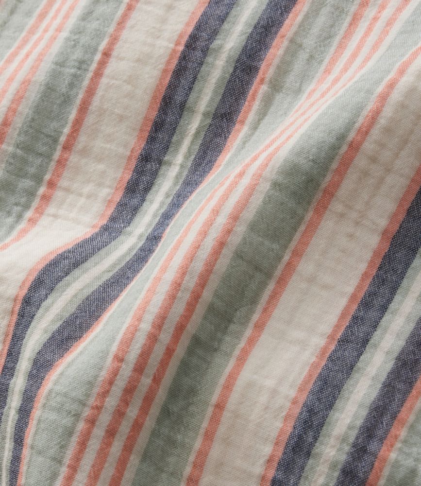 Women's Cloud Gauze Short-Sleeve Shift Dress, Stripe