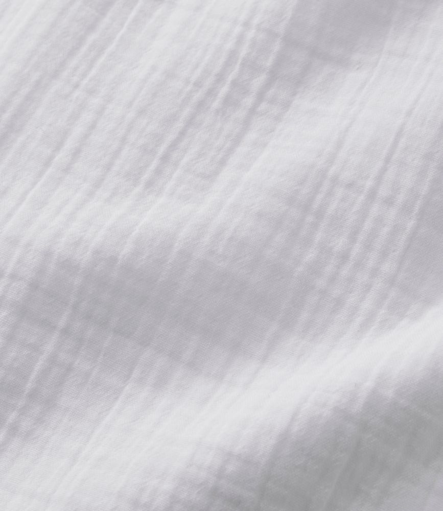 Women's Cloud Gauze Short-Sleeve Shift Dress, White, small image number 6