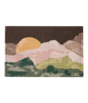 Printed Recycled Waterhog Doormat, Sunset, New