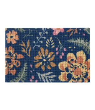 Printed Recycled Waterhog Doormat, Floral, New