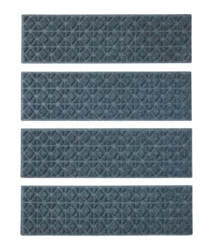 Everyspace Recycled Waterhog Mat, Stair Treads, Set of Four, Tiles, New