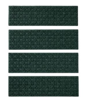 Everyspace Recycled Waterhog Mat, Stair Treads, Set of Four, Tiles, New