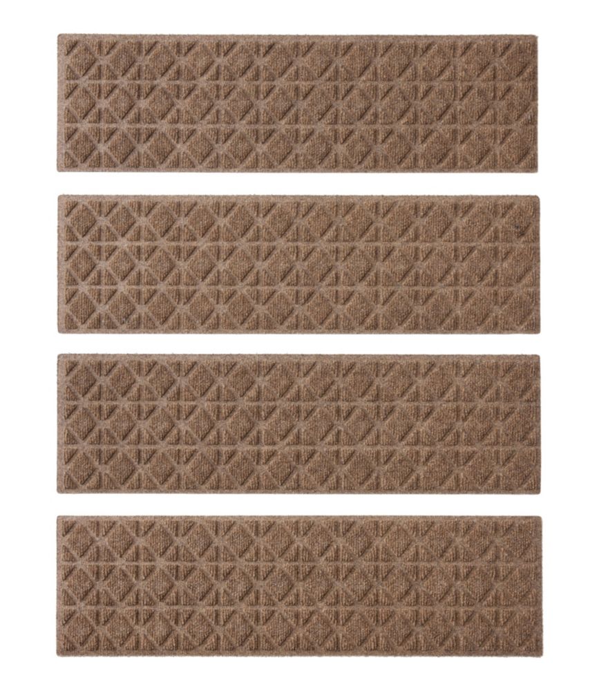 Everyspace Recycled Waterhog Mat, Stair Treads, Set of Four, Tiles