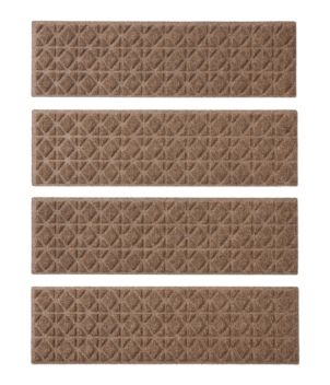 Everyspace Recycled Waterhog Mat, Stair Treads, Set of Four, Tiles, New
