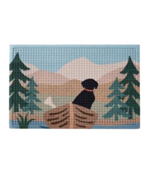Printed Recycled Waterhog Doormat, Row Boats, New