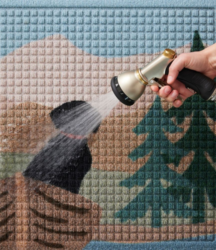 Printed Recycled Waterhog Doormat, Row Boats