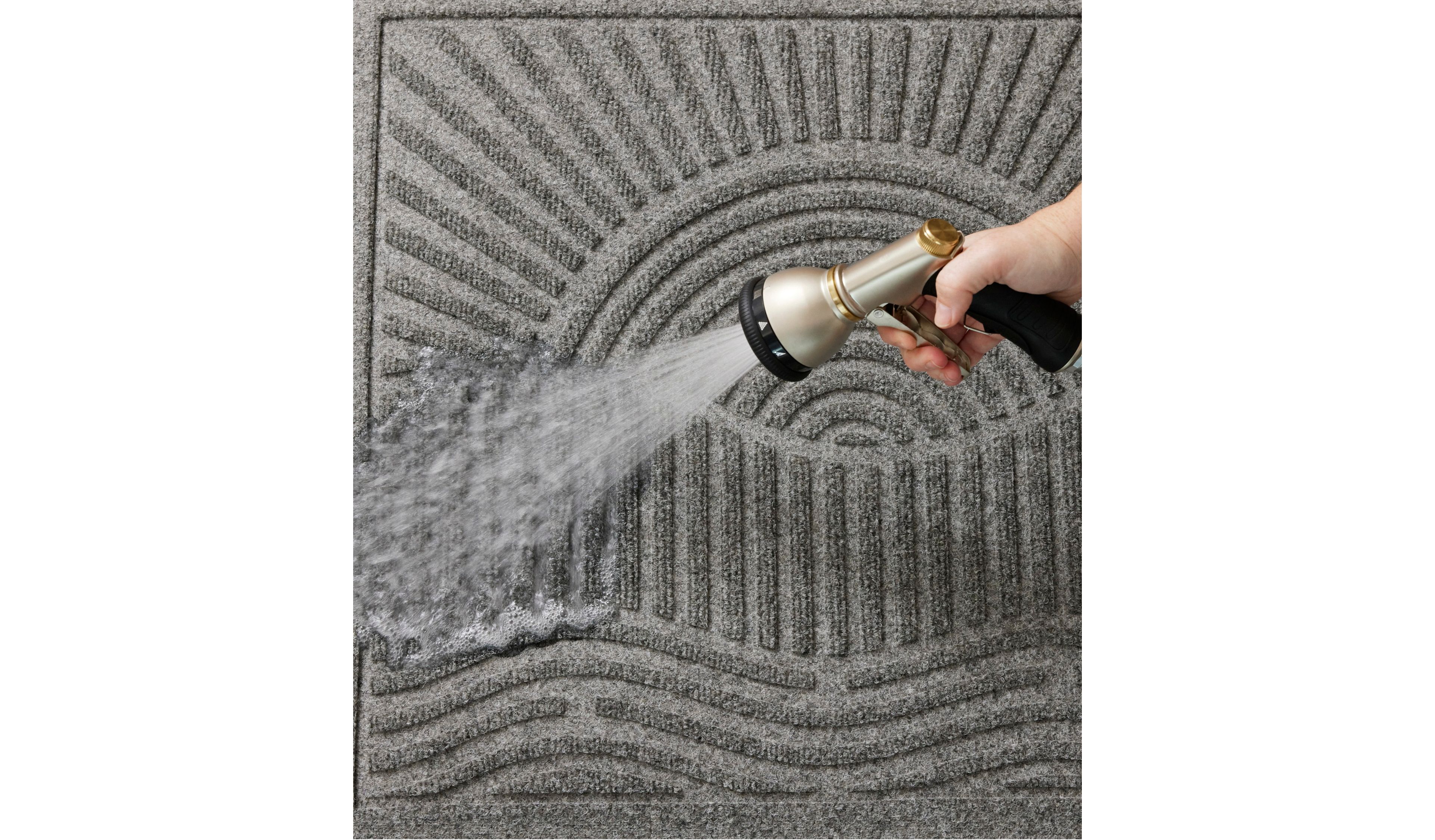 Everyspace Recycled Waterhog Doormat, Half Round, Sunrise