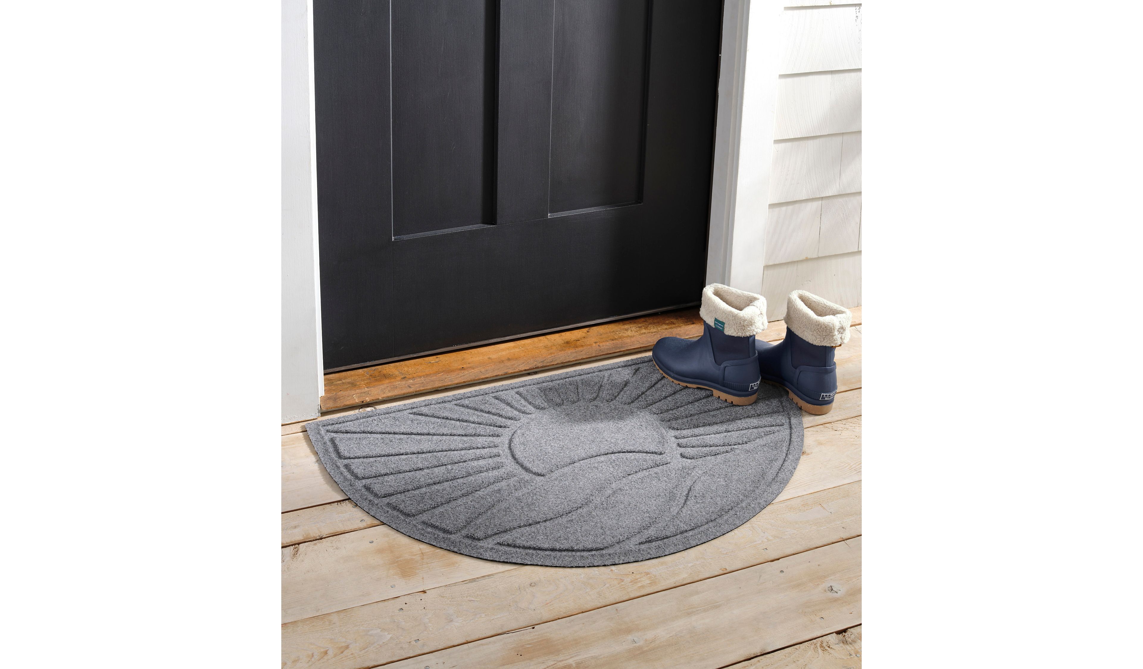 Everyspace Recycled Waterhog Doormat, Half Round, Sunrise