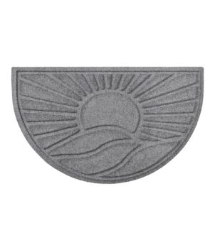 Everyspace Recycled Waterhog Doormat, Half Round, Sunrise, New