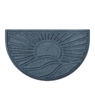 Everyspace Recycled Waterhog Doormat, Half Round, Sunrise, New
