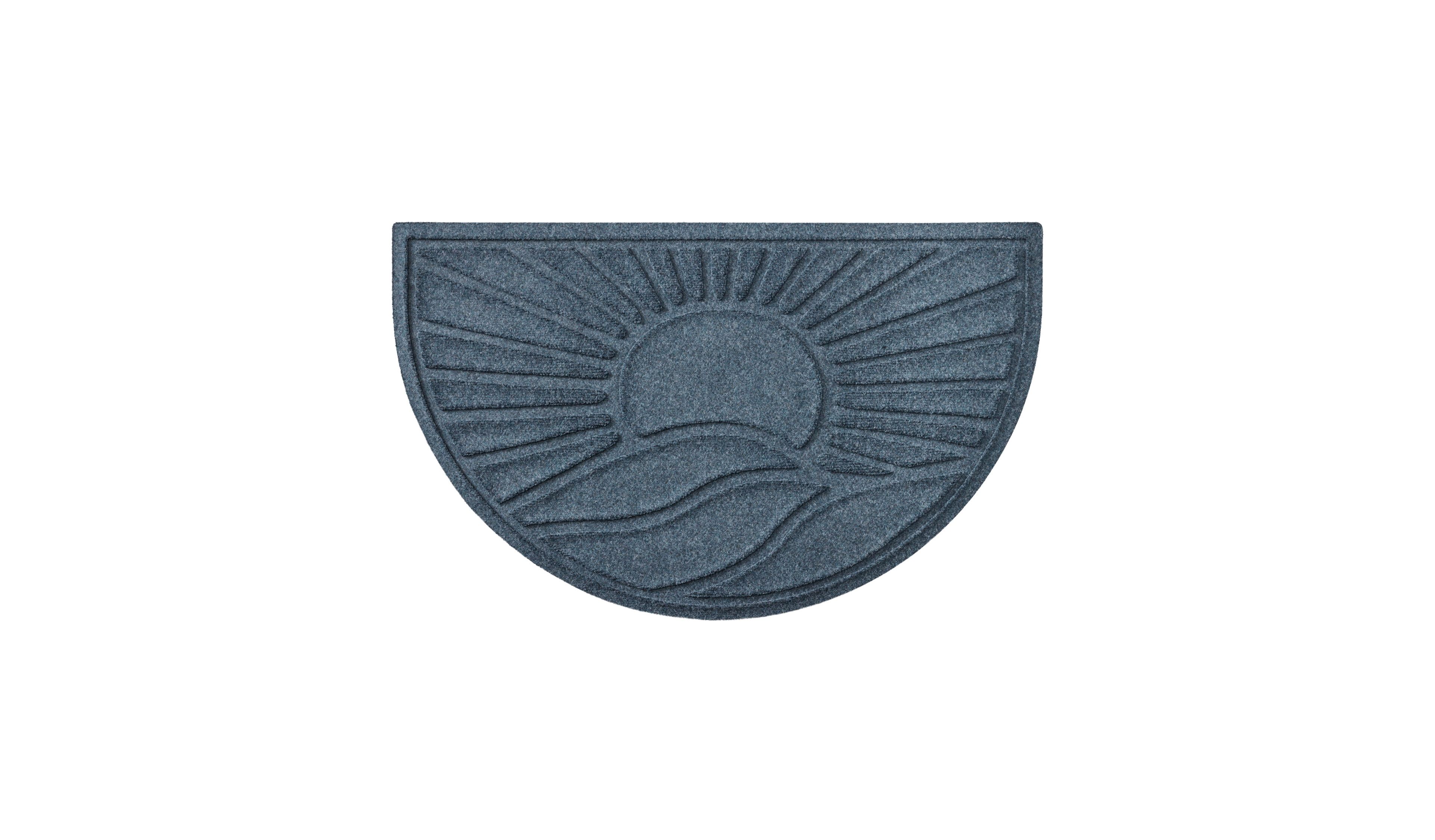 Everyspace Recycled Waterhog Doormat, Half Round, Sunrise