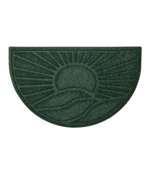 Everyspace Recycled Waterhog Doormat, Half Round, Sunrise, New