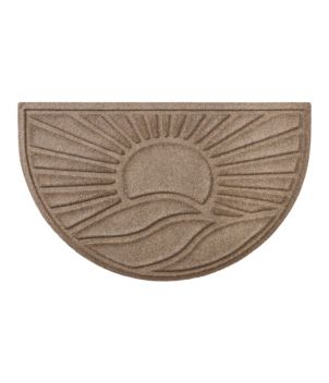 Everyspace Recycled Waterhog Doormat, Half Round, Sunrise, New