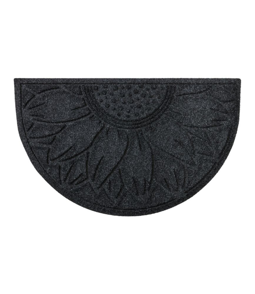 Everyspace Recycled Waterhog Doormat, Half Round, Sunflower