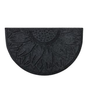 Everyspace Recycled Waterhog Doormat, Half Round, Sunflower, New