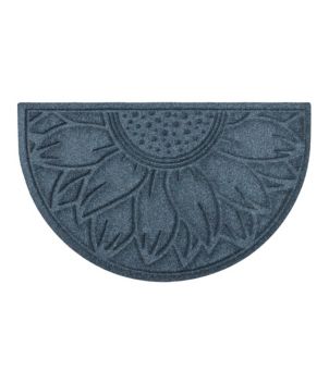 Everyspace Recycled Waterhog Doormat, Half Round, Sunflower, New