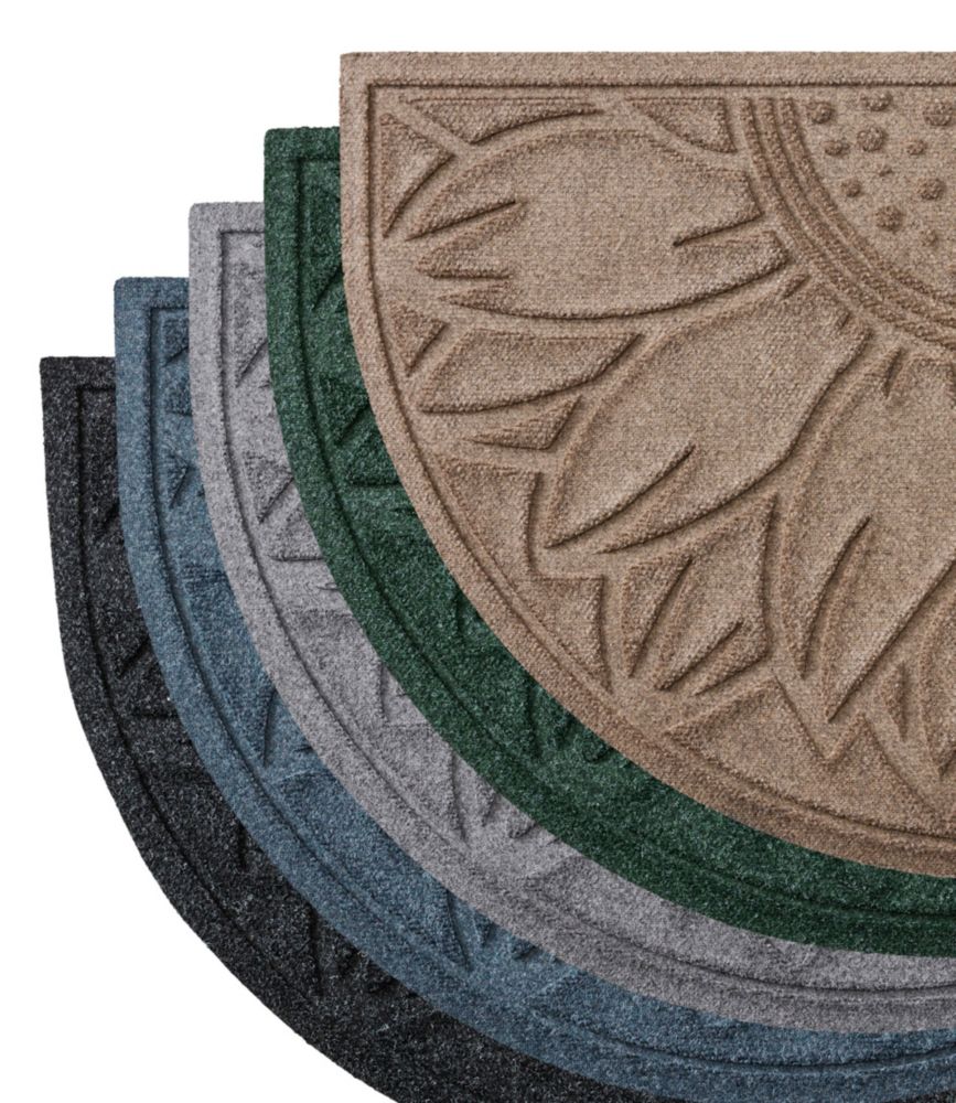 Everyspace Recycled Waterhog Doormat, Half Round, Sunflower