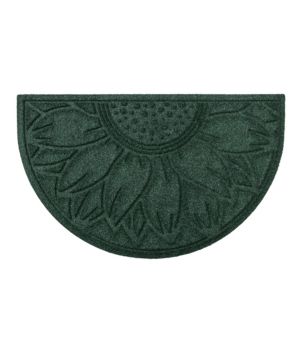 Everyspace Recycled Waterhog Doormat, Half Round, Sunflower, New