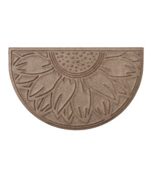 Everyspace Recycled Waterhog Doormat, Half Round, Sunflower, New