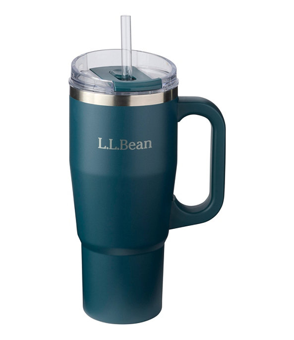 L.L.Bean Insulated Straw Mug, 32 oz, Shade Teal, large image number 0