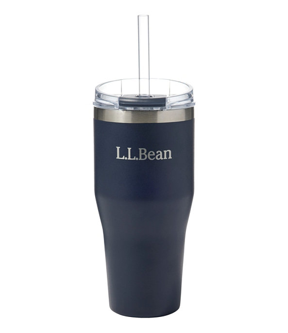 L.L.Bean Insulated Straw Tumbler, 20 oz, Classic Navy, large image number 0