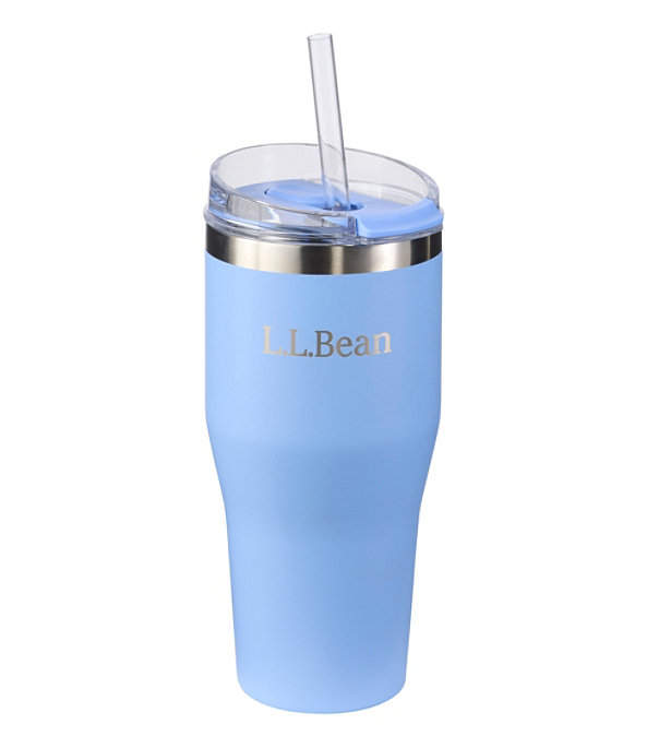 L.L.Bean Insulated Straw Tumbler, 20 oz, Seaboard Blue, large image number 0