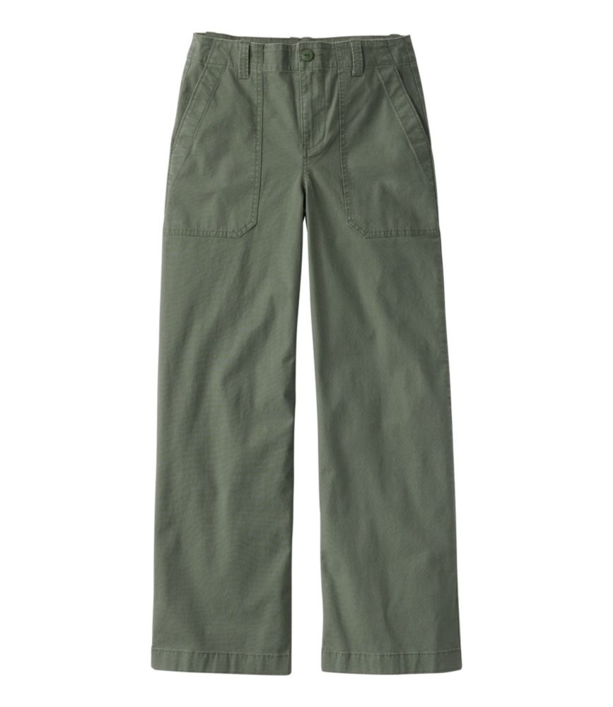 Women's 207 Vintage Cotton Canvas Pants, High-Rise Wide-Leg