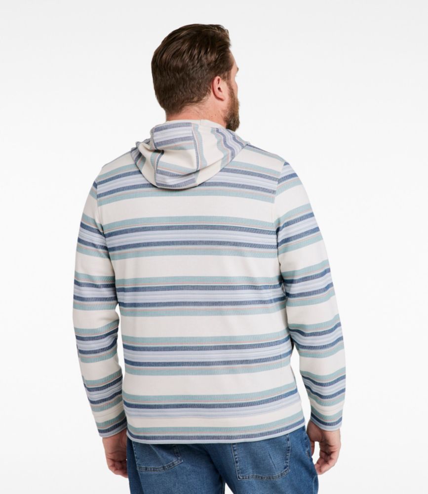 Men's Comfort Stretch Performance&reg; Piqu&eacute;, Full-Zip Hoodie, Stripe, Mineral Blue Multistripe, small image number 5