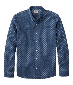 Men's Comfort Stretch Performance® Shirt, Long-Sleeve, Slightly Fitted Untucked Fit, Print, New