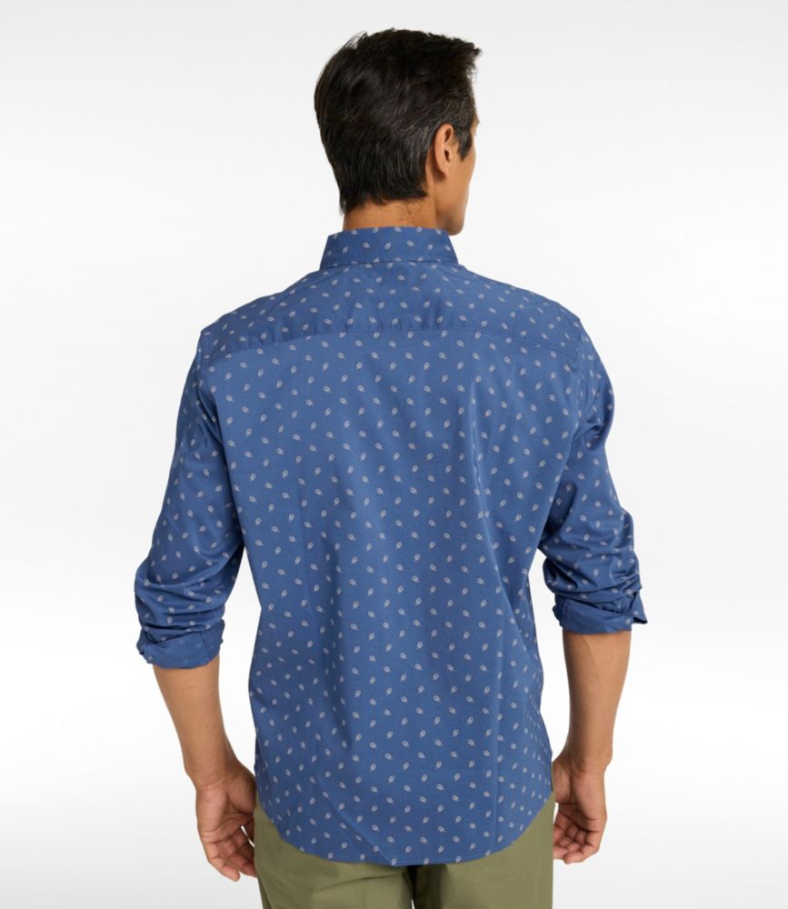 Men's Comfort Stretch Performance® Shirt, Long-Sleeve, Slightly Fitted Untucked Fit, Print
