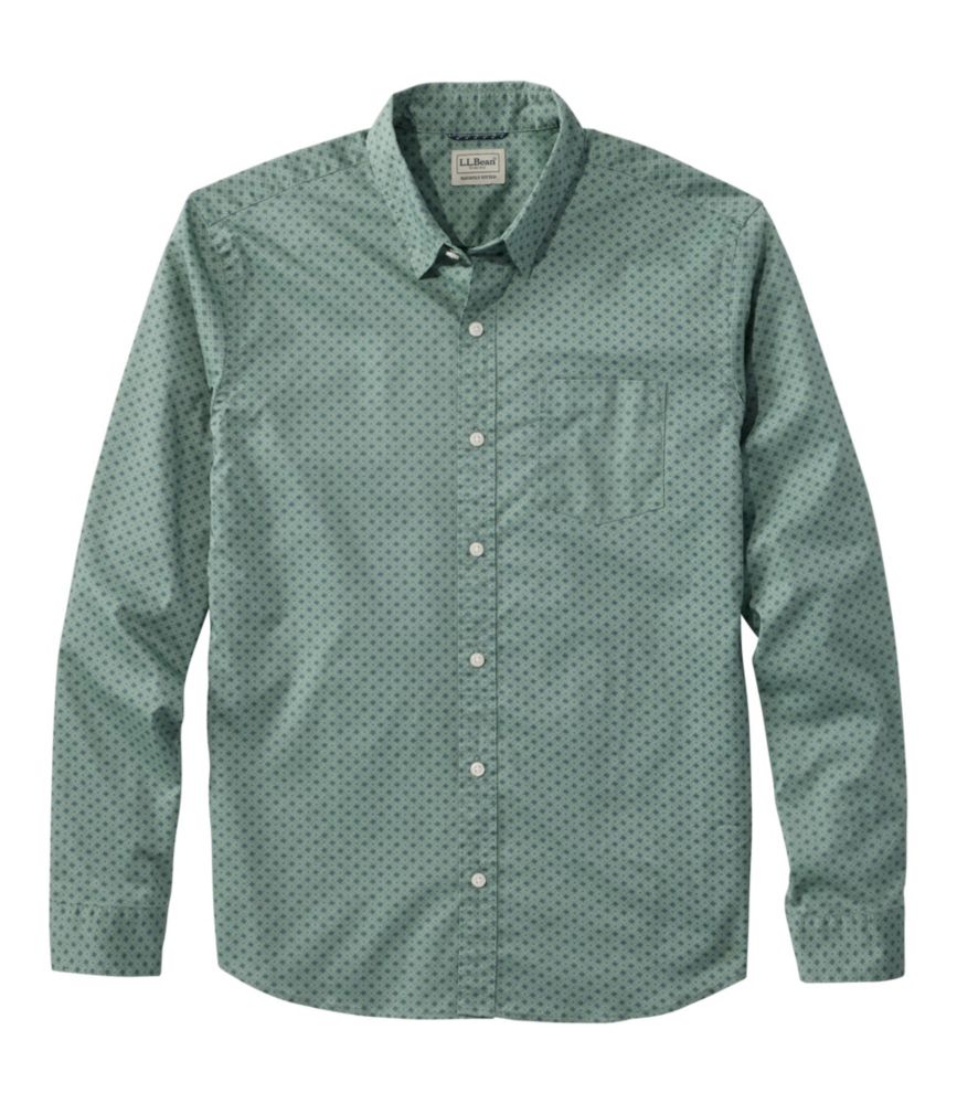Men's Comfort Stretch Performance® Shirt, Long-Sleeve, Slightly Fitted Untucked Fit, Print